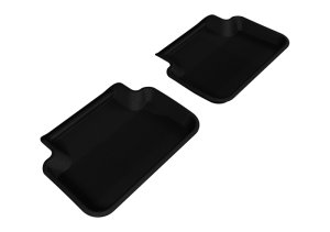 Audi A4 Floor Mats - Rear - 3D MAXpider - Kagu - Black - `09-`16